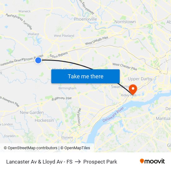 Lancaster Av & Lloyd Av - FS to Prospect Park map