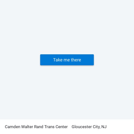 Camden Walter Rand Trans Center to Gloucester City, NJ map