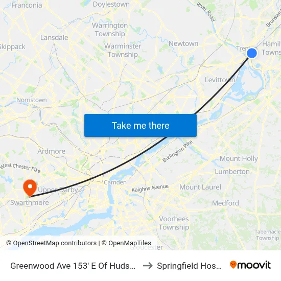 Greenwood Ave 153' E Of Hudson St. to Springfield Hospital map