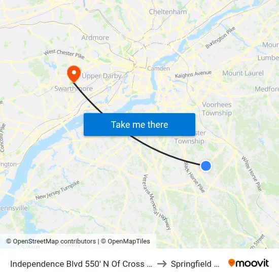 Independence Blvd 550' N Of Cross Keys Rd. (Cr689) to Springfield Hospital map