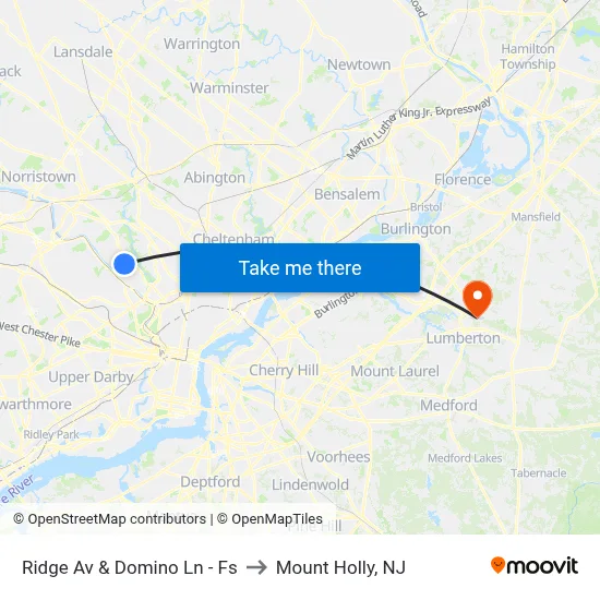 Ridge Av & Domino Ln - Fs to Mount Holly, NJ map