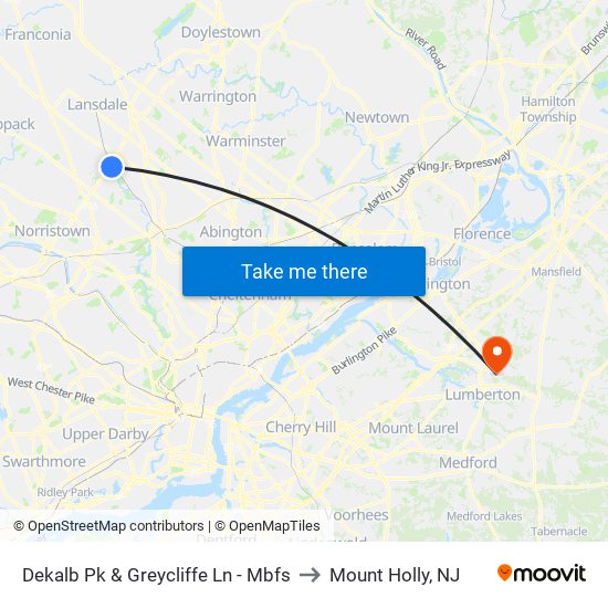Dekalb Pk & Greycliffe Ln - Mbfs to Mount Holly, NJ map