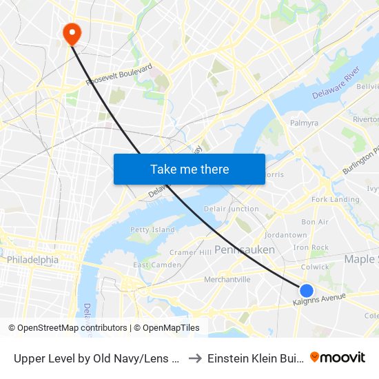 Upper Level by Old Navy/Lens Crafters to Einstein Klein Building map