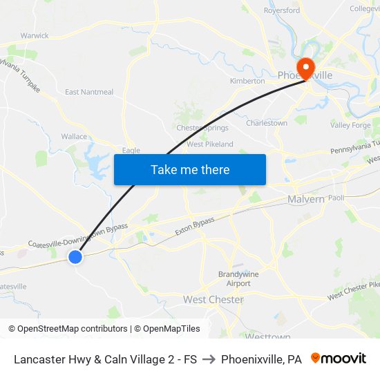 Lancaster Hwy & Caln Village 2 - FS to Phoenixville, PA map