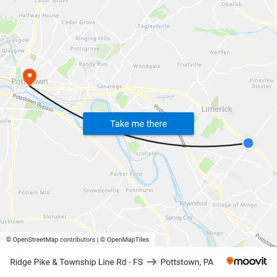 Ridge Pike & Township Line Rd - FS to Pottstown, PA map