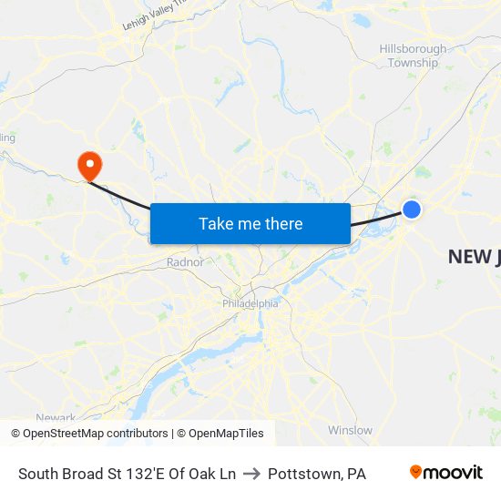 South Broad St 132'E Of Oak Ln to Pottstown, PA map