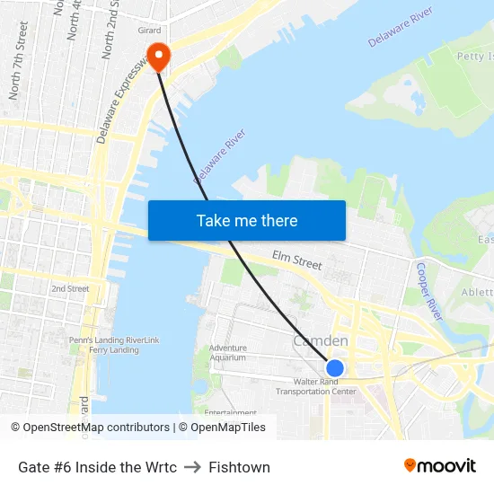 Gate #6 Inside the Wrtc to Fishtown map