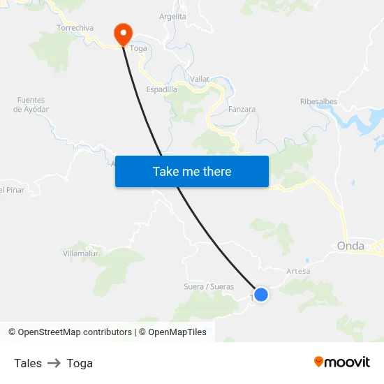 Tales to Toga map
