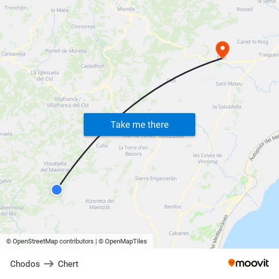 Chodos to Chert map