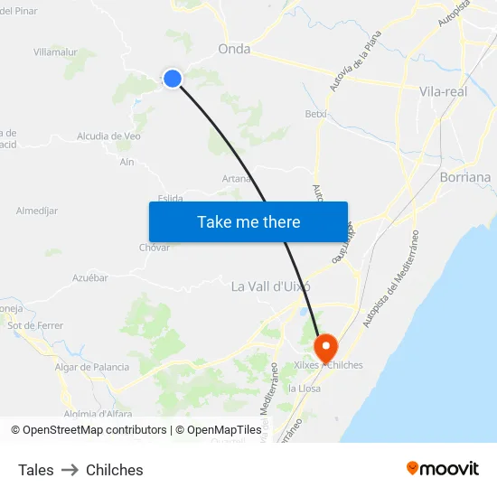 Tales to Chilches map
