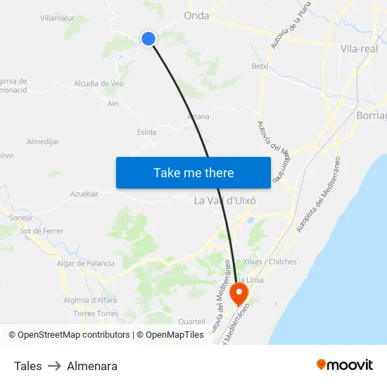 Tales to Almenara map