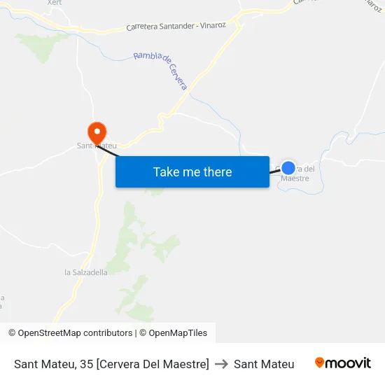 Sant Mateu, 35 [Cervera Del Maestre] to Sant Mateu map