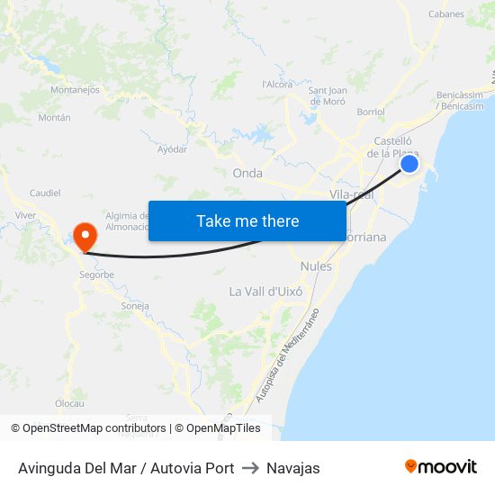 Avinguda Del Mar / Autovia Port to Navajas map