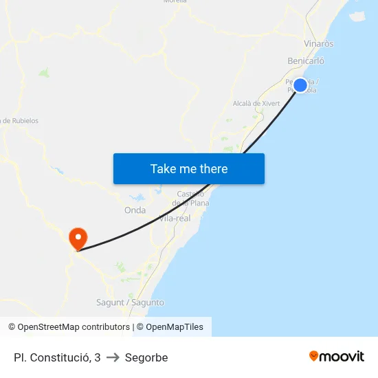 Pl. Constitució, 3 to Segorbe map