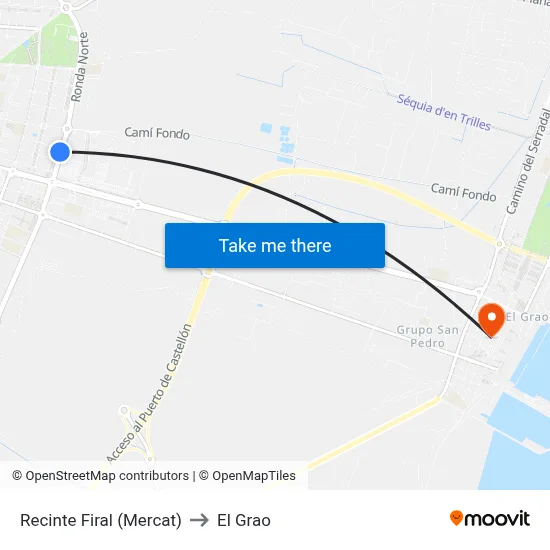 Recinte Firal (Mercat) to El Grao map