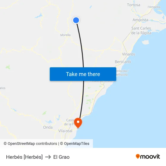 Herbés [Herbés] to El Grao map