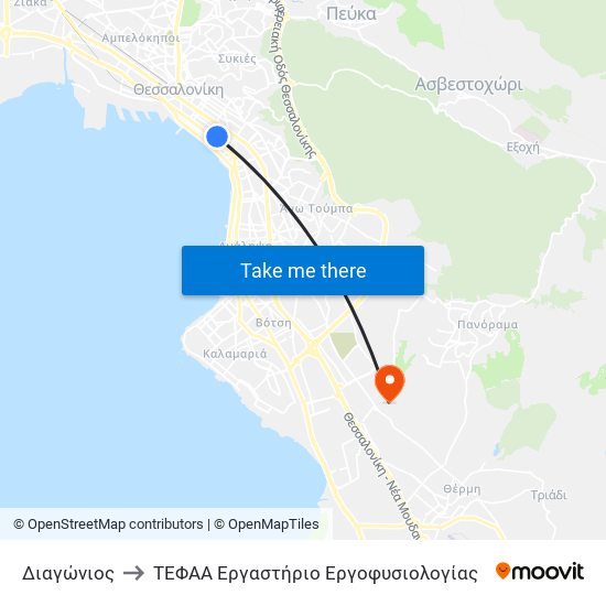 Διαγώνιος to ΤΕΦΑΑ Εργαστήριο Εργοφυσιολογίας map