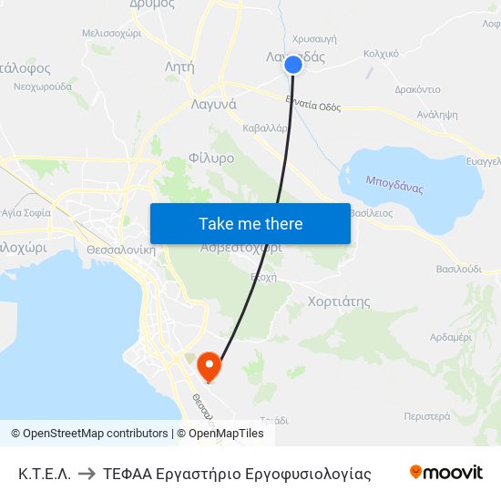 Κ.Τ.Ε.Λ. to ΤΕΦΑΑ Εργαστήριο Εργοφυσιολογίας map