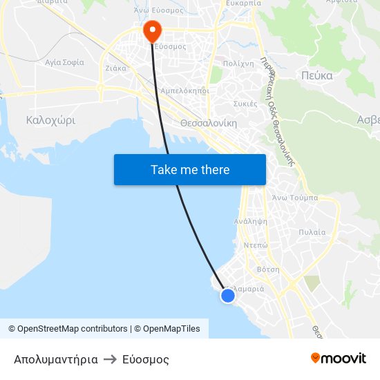 Απολυμαντήρια to Εύοσμος map