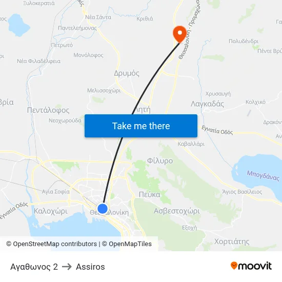 Agathonos 2 to Assiros map
