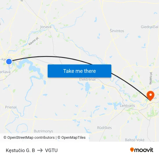 Kęstučio G. B to VGTU map