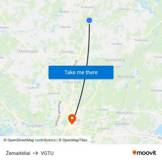 Žemaitėliai to VGTU map