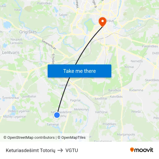 Keturiasdešimt Totorių to VGTU map