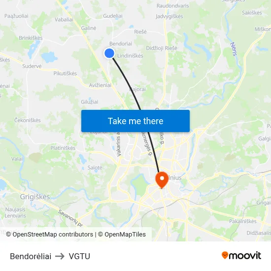 Bendorėliai to VGTU map