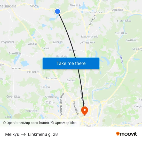 Melkys to Linkmenu g. 28 map