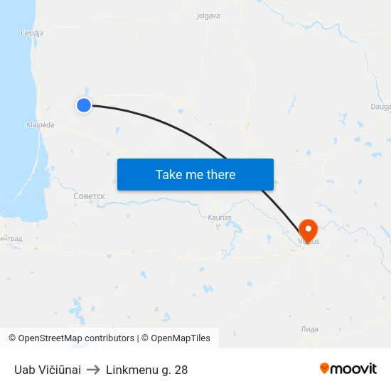 Uab Vičiūnai to Linkmenu g. 28 map