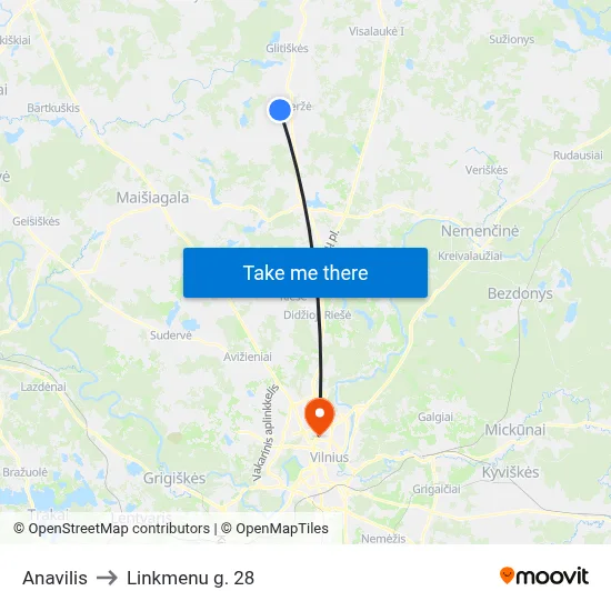 Anavilis to Linkmenu g. 28 map