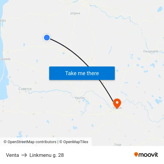 Venta to Linkmenu g. 28 map