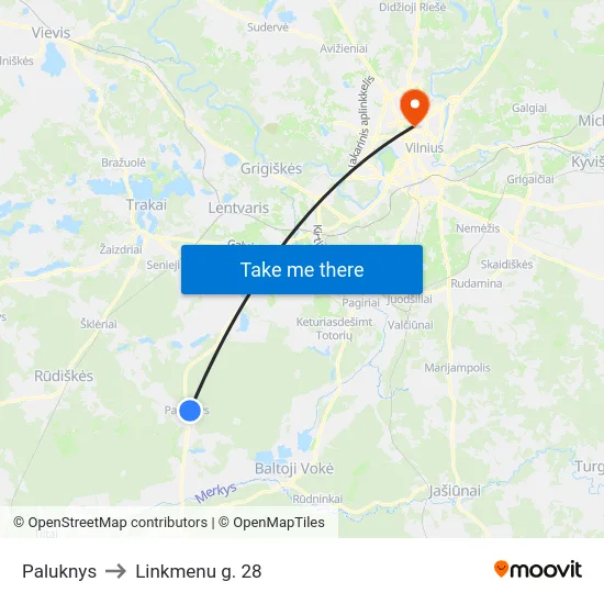Paluknys to Linkmenu g. 28 map
