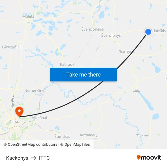 Kackonys to ITTC map