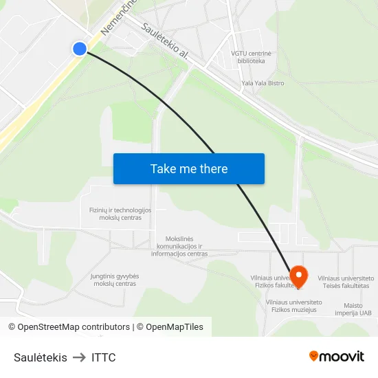 Saulėtekis to ITTC map