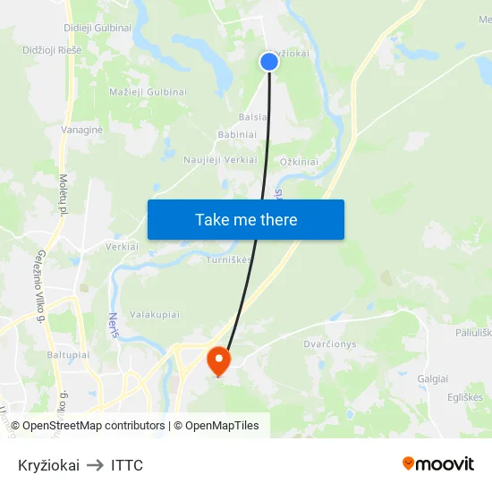 Kryžiokai to ITTC map