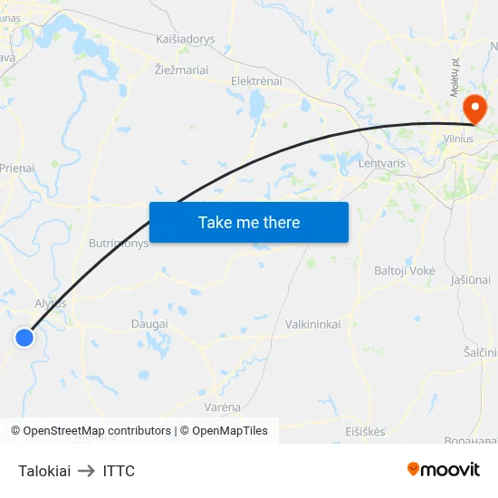 Talokiai to ITTC map