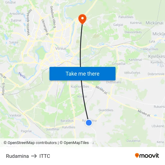 Rudamina to ITTC map