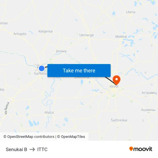 Senukai B to ITTC map