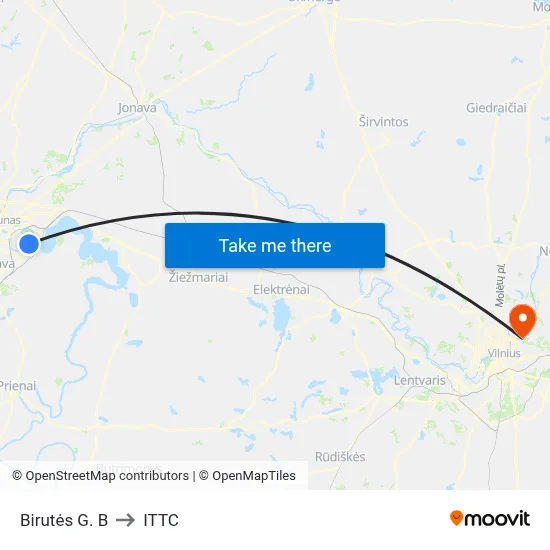 Birutės G. B to ITTC map