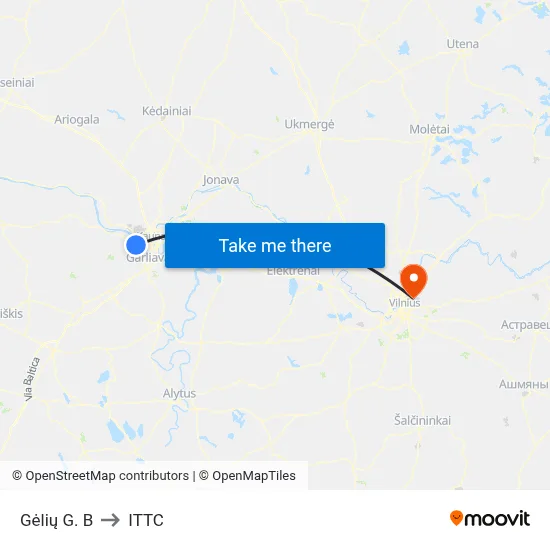 Gėlių G. B to ITTC map