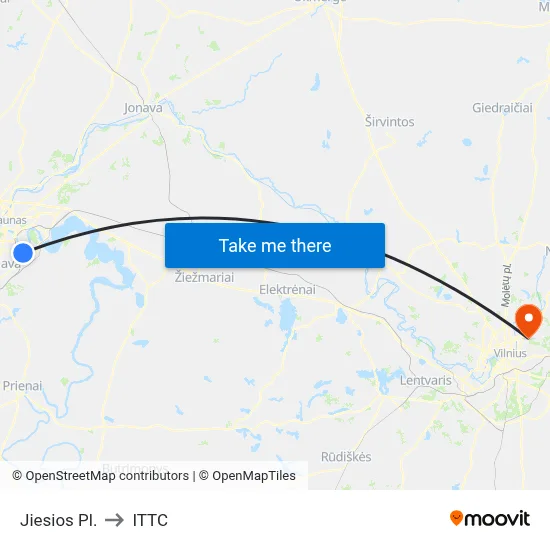 Jiesios Pl. to ITTC map