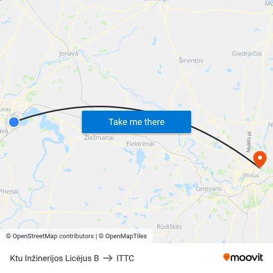 Ktu Inžinerijos Licėjus B to ITTC map