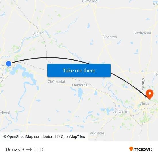 Urmas B to ITTC map