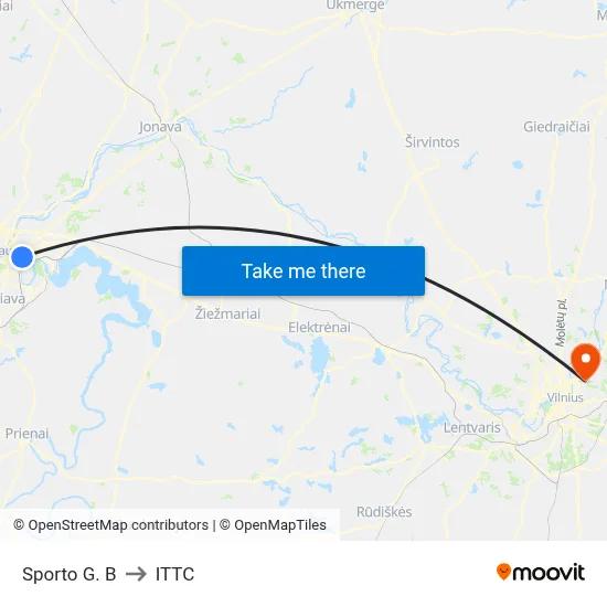 Sporto G. B to ITTC map