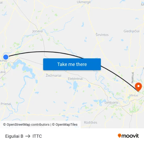 Eiguliai B to ITTC map