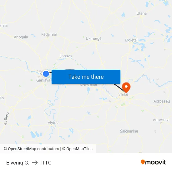 Eivenių G. to ITTC map