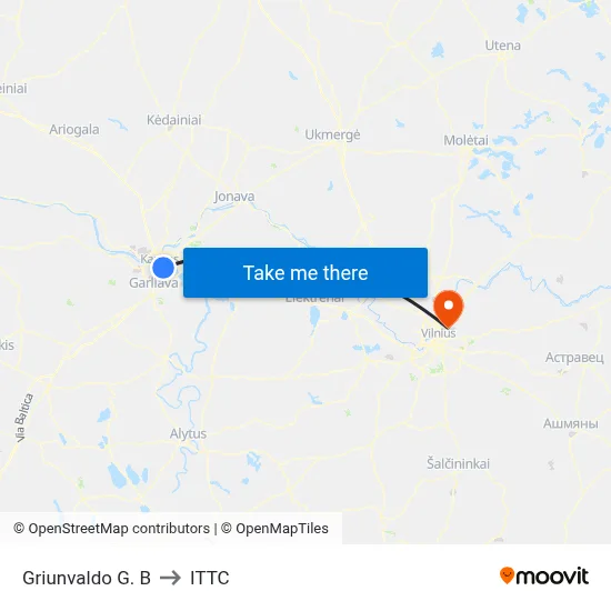 Griunvaldo G. B to ITTC map