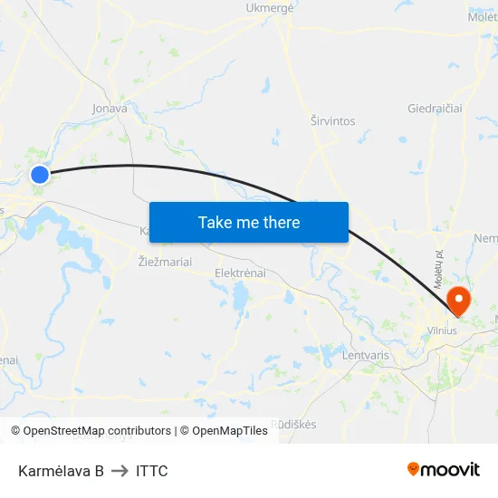 Karmėlava B to ITTC map