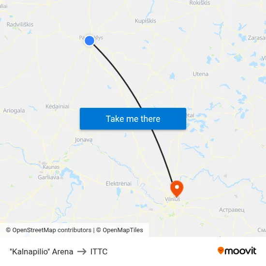 ''Kalnapilio'' Arena to ITTC map